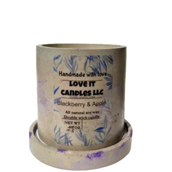 Blackberry Apple all-natural soy wax candle 10.5 0z - Picture 2 of 5